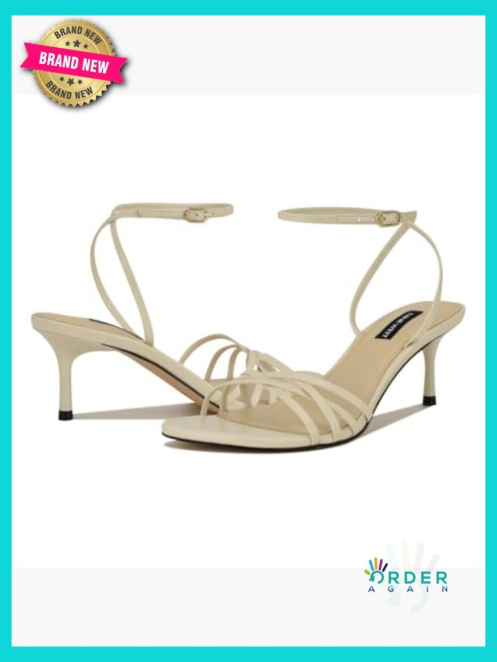 Strappy Kitten Heel Dress Sandals Adjustable Ankle Strap Open Toe - Picture 6 of 6